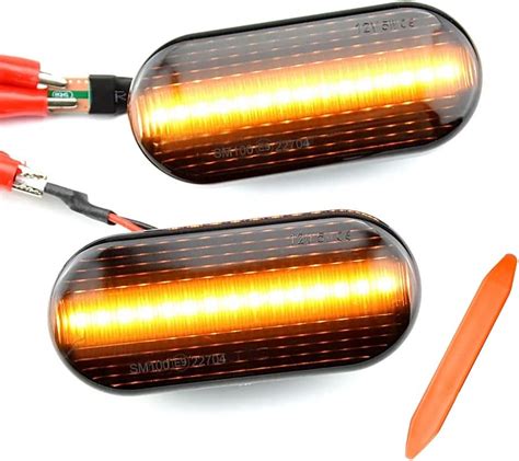 Illustration montrant le fonctionnement d'un clignotant séquentiel à LED avec un effet de balayage lumineux.