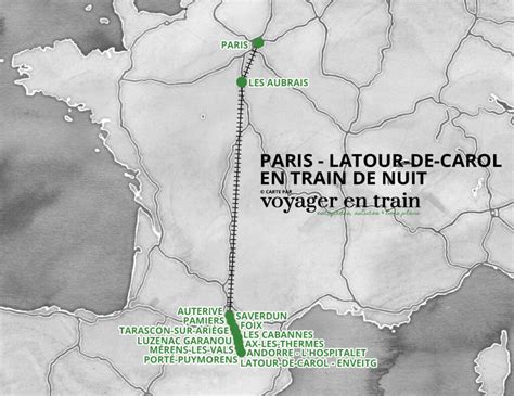 Carte topographique de la région de Latour de Carol avec le tracé du Scudtrail
