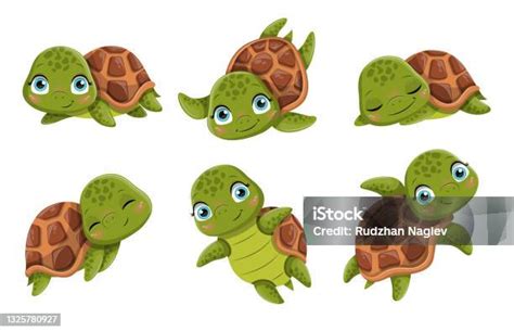 Illustration de tortues souriantes avec des rayons de soleil, évoquant la joie et l'insouciance, pour la décoration de cartes et de scrapbooking.