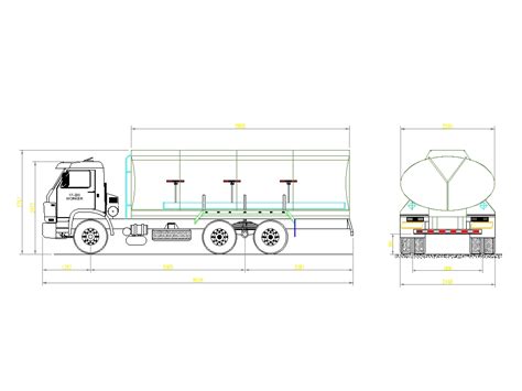 Schéma technique du camion-citerne avec camion-échelle Ural