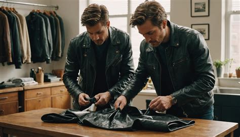 Illustration comparative entre un blouson textile et un blouson en cuir, mettant en avant la respirabilité et l'imperméabilité du textile.