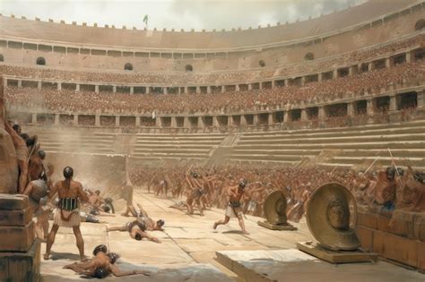 Capture d'écran montrant une bataille de gladiateurs au tour par tour