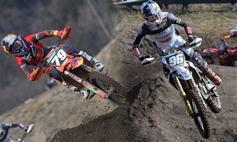 Photo des frères Lucas et Sacha Coenen sur leurs motos de motocross