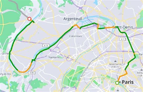 Carte schématique de l'Avenue Verte Paris-Londres
