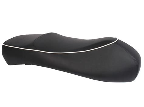 Selle noire avec bordure blanche pour Vespa GTS