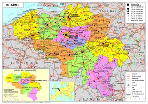 Carte de la Belgique avec des points d'intérêt pour le motocross.