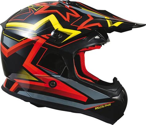Casque Chok Cross Redstar, inspiré de l'univers Rockstar Energy