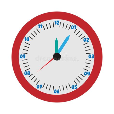 Illustration d'une horloge analogique avec les indications des heures et minutes.