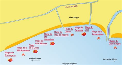 Carte de la localisation du Camping Le Petit Mousse à Vias