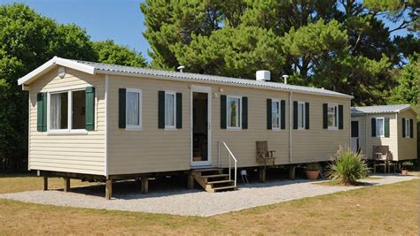Photo des différentes options de mobil-homes disponibles au camping