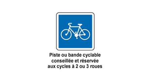 Exemple de panneau de balisage d'un itinéraire cyclable à Besançon