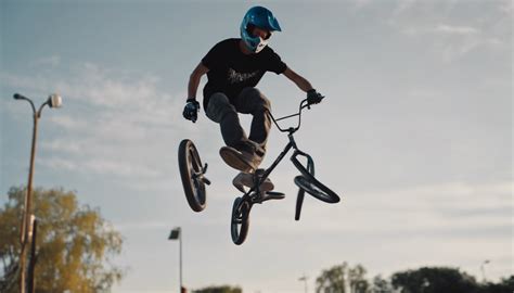 Composition d'images montrant des figures de BMX complexes et des descentes rapides en skateboard.