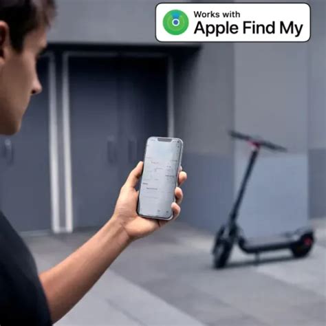 Infographie expliquant le fonctionnement du système Apple Find My pour les Segway