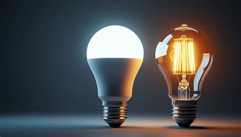 Comparaison visuelle entre une ampoule LED standard et une ampoule LED avec module anti-erreur intégré.