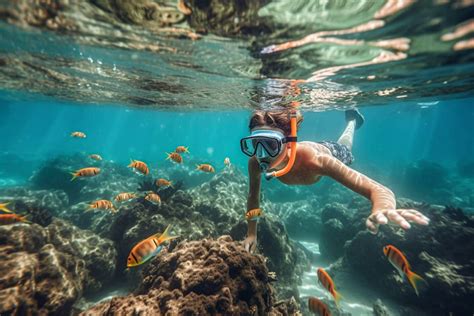Personnes faisant du snorkeling dans les eaux cristallines de Rivière Banane à Rodrigues