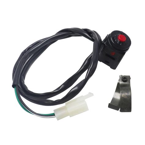 Bouton poussoir universel étanche pour guidon de moto