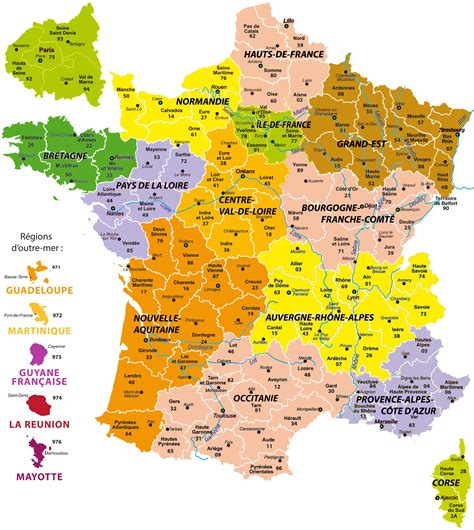 Carte de France indiquant les régions et grandes villes proposant des aides locales pour l'achat de vélos électriques.