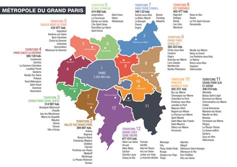 Carte des communes desservies par le service Dott dans le Grand Paris Seine & Oise