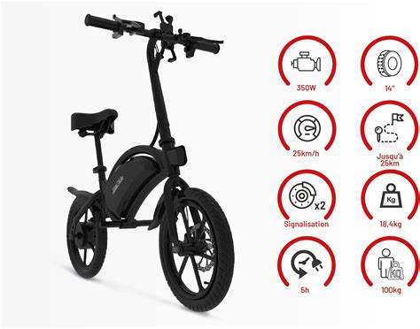 Infographie comparant les dimensions de la Urban Glide Bike 140 pliée et dépliée