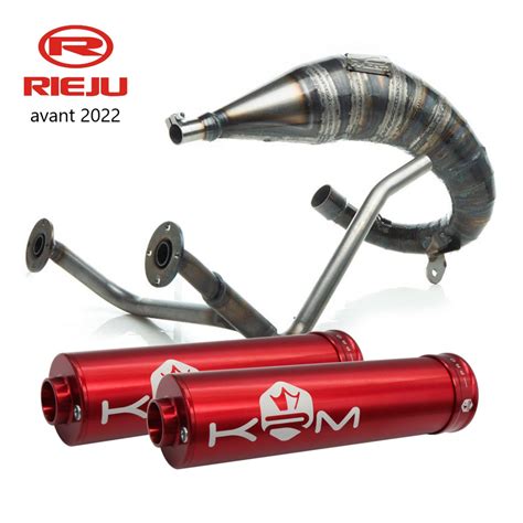 Illustration de différents types de pots d'échappement pour scooters 50cc