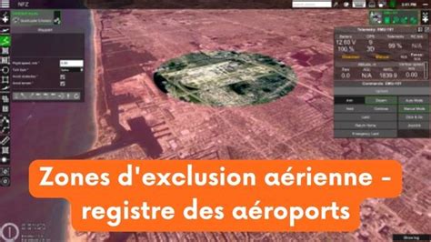 Carte des zones d'exclusion aérienne pour drones