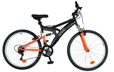 Photo d'un VTT 26 pouces tout suspendu en aluminium.