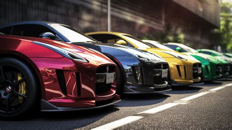 Photo de voitures de sport colorées garées devant des rampes et des boucles dans Madalin Stunt Cars 2