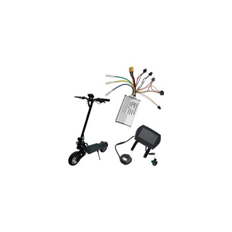 Diagramme étape par étape pour l'installation du contrôleur de trottinette électrique.