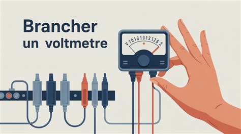 Illustration montrant l'utilisation d'un voltmètre pour mesurer la tension d'une batterie de scooter.