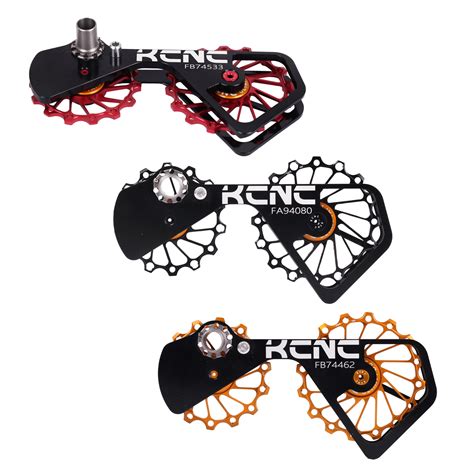 Schéma des différentes couleurs de visserie KCNC disponibles pour personnaliser un dérailleur arrière.