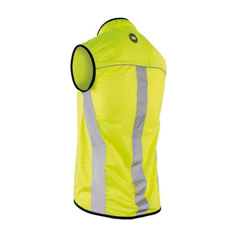 Gilet coupe-vent pour cycliste avec détails réfléchissants et poches arrière