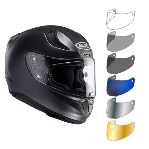 Comparaison visuelle entre une visière transparente, une visière fumée et une visière iridium.