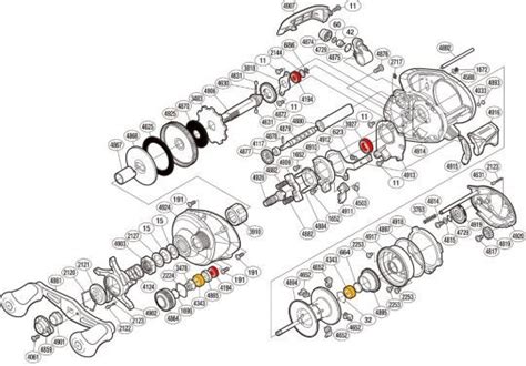 Vue éclatée d'un système de clignotant de moto