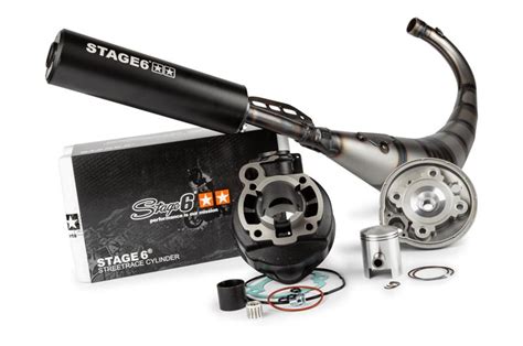 Schéma détaillé des composants du pack moteur Stage6 Streetrace pour Piaggio Typhoon