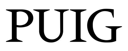 Logo de la marque Puig avec un fond de moto