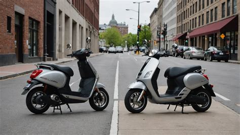 Comparaison visuelle entre un scooter classique, un maxi-scooter et une moto de grosse cylindrée