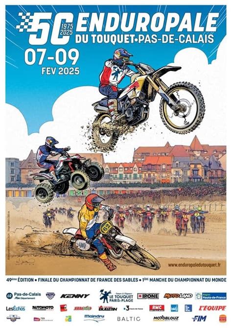 Affiche officielle de l'Enduropale du Touquet