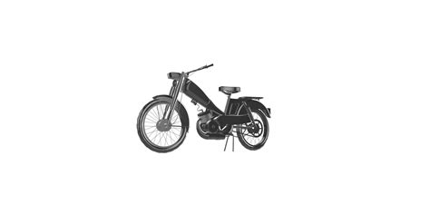 Illustration d'une Mobylette Motobécane d'époque