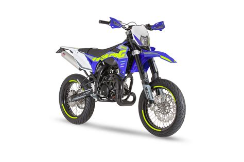 Schéma détaillé des éléments principaux du Sherco 50 SM.
