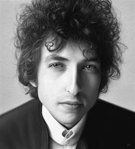 Portrait de Bob Dylan dans sa jeunesse