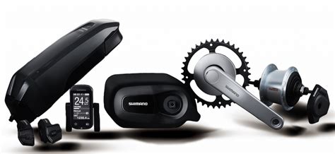 Schéma montrant les principaux composants du système d'assistance électrique Shimano Steps E5000.