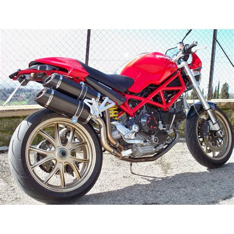 Photo de la paire d'échappements sport Roadsitalia Special Carbon pour Ducati 1098