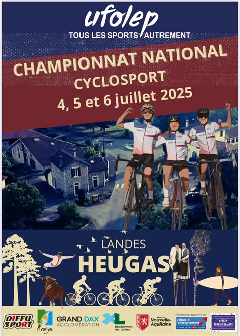 Schéma organisationnel d'un championnat UFOLEP national
