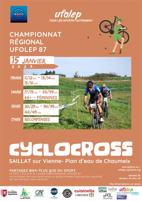 Photomontage des meilleurs moments du championnat national UFOLEP Cyclo-Cross