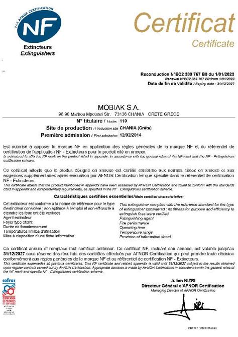 Certificat Dekra pour les variateurs Malossi, attestant de la qualité et de la conformité.