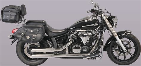 Schéma comparatif des finitions chromée et noire du porte-bagages pour Yamaha XVS 1300 Midnight Star.