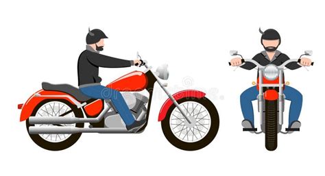Illustration d'une moto Harley-Davidson avec un motard portant un casque