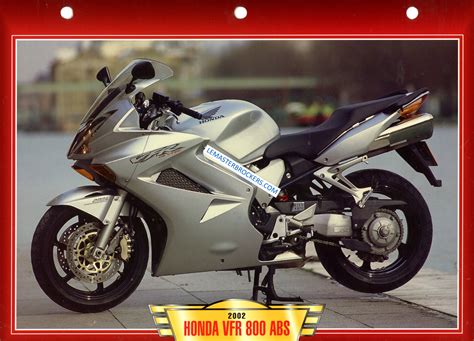 Tableau de bord détaillé de la Honda VFR 800 ABS 2007 avec informations complètes.
