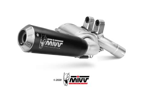 Photo du pot d'échappement MIVV X-M1 en version inox.