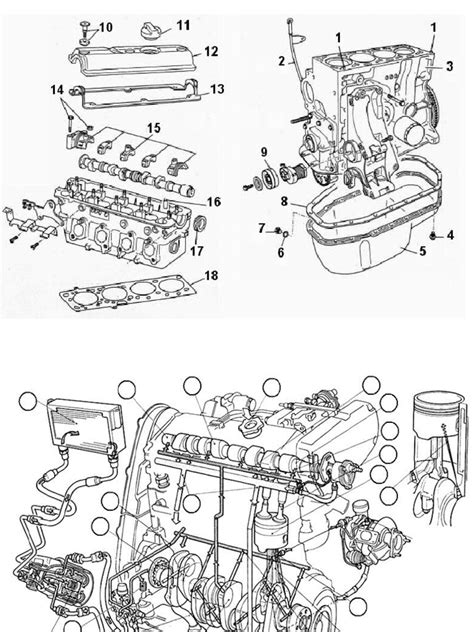 Schéma éclaté d'un moteur Vespa PX200